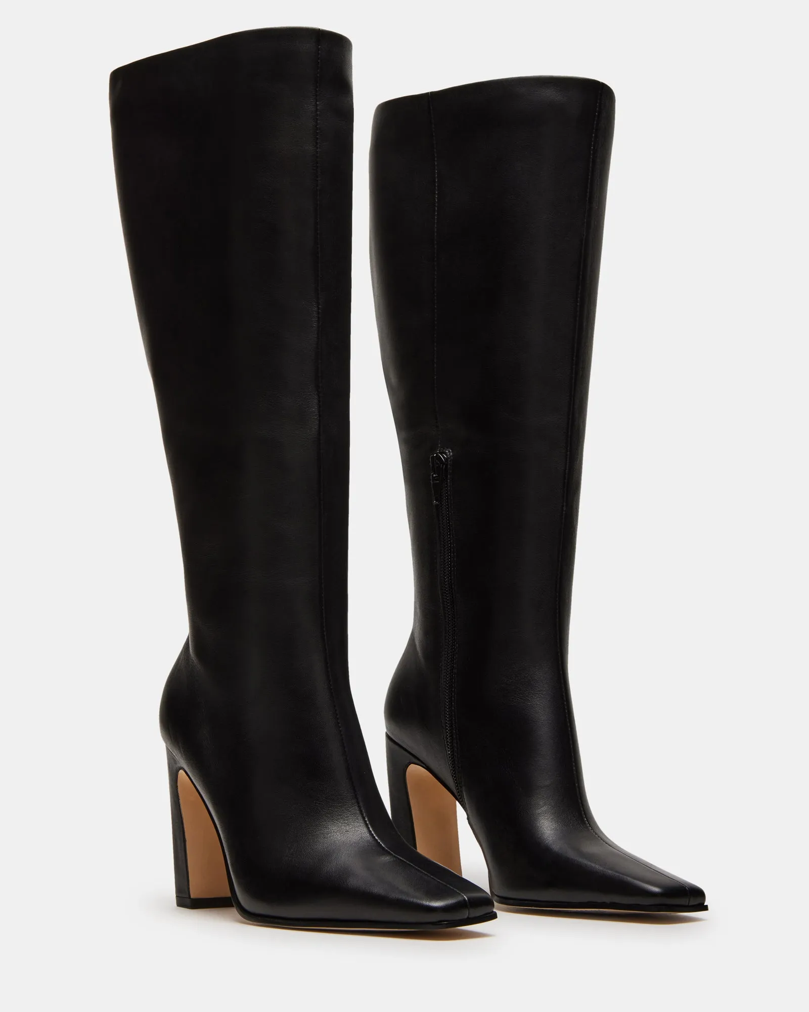 LIZETTE BLACK LEATHER WIDE CALF sold by Steve Madden product image thumbnail 3