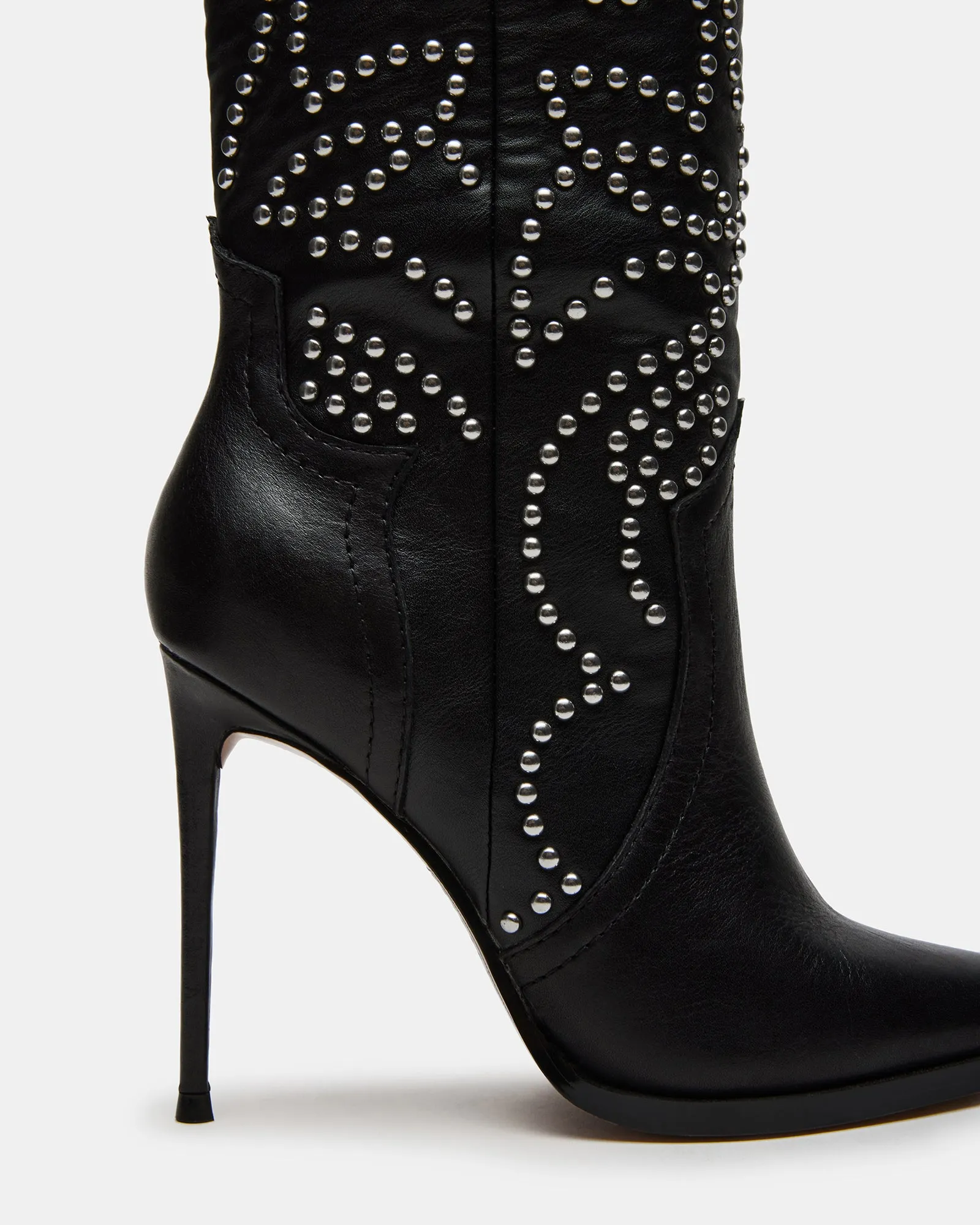 Steve Madden TYRANT BLACK LEATHER STUDS | Parallel