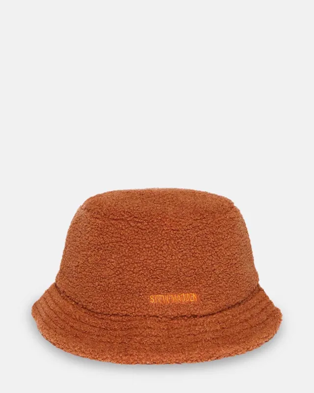 SOLID SHERPA BUCKET HAT TAN sold by Steve Madden