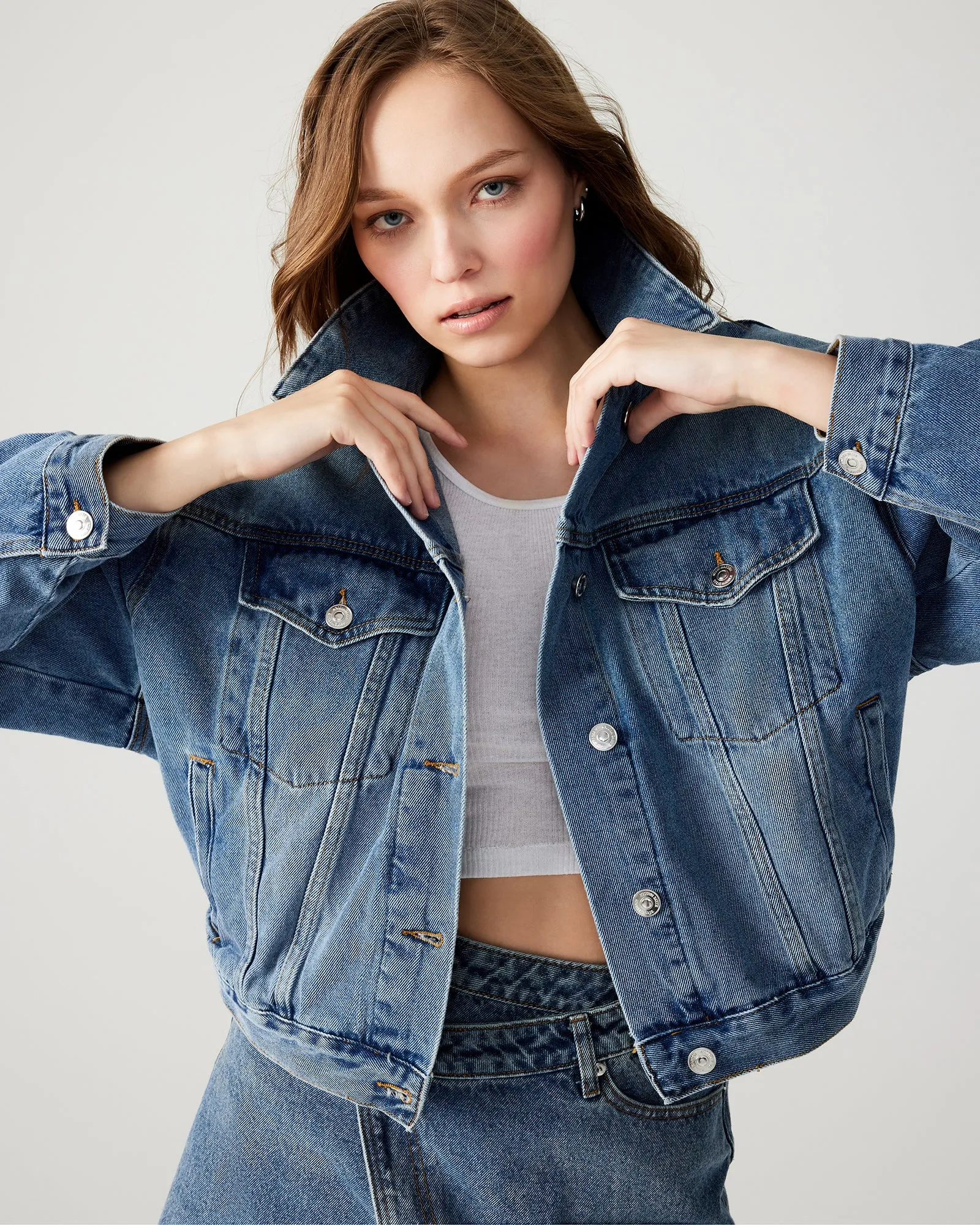 SIENNA DENIM JACKET sold by Steve Madden