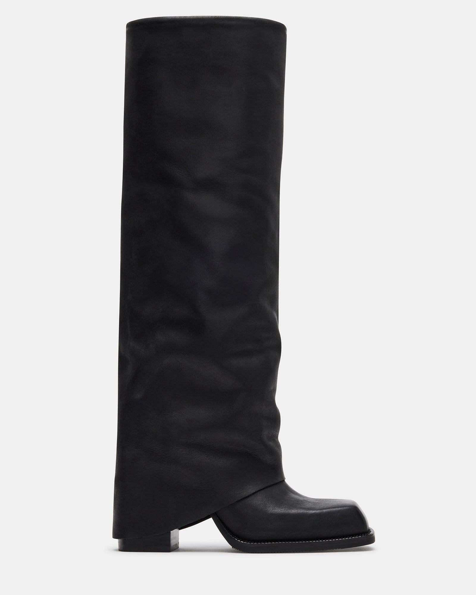 ALETTA BLACK LEATHER sold by Steve Madden