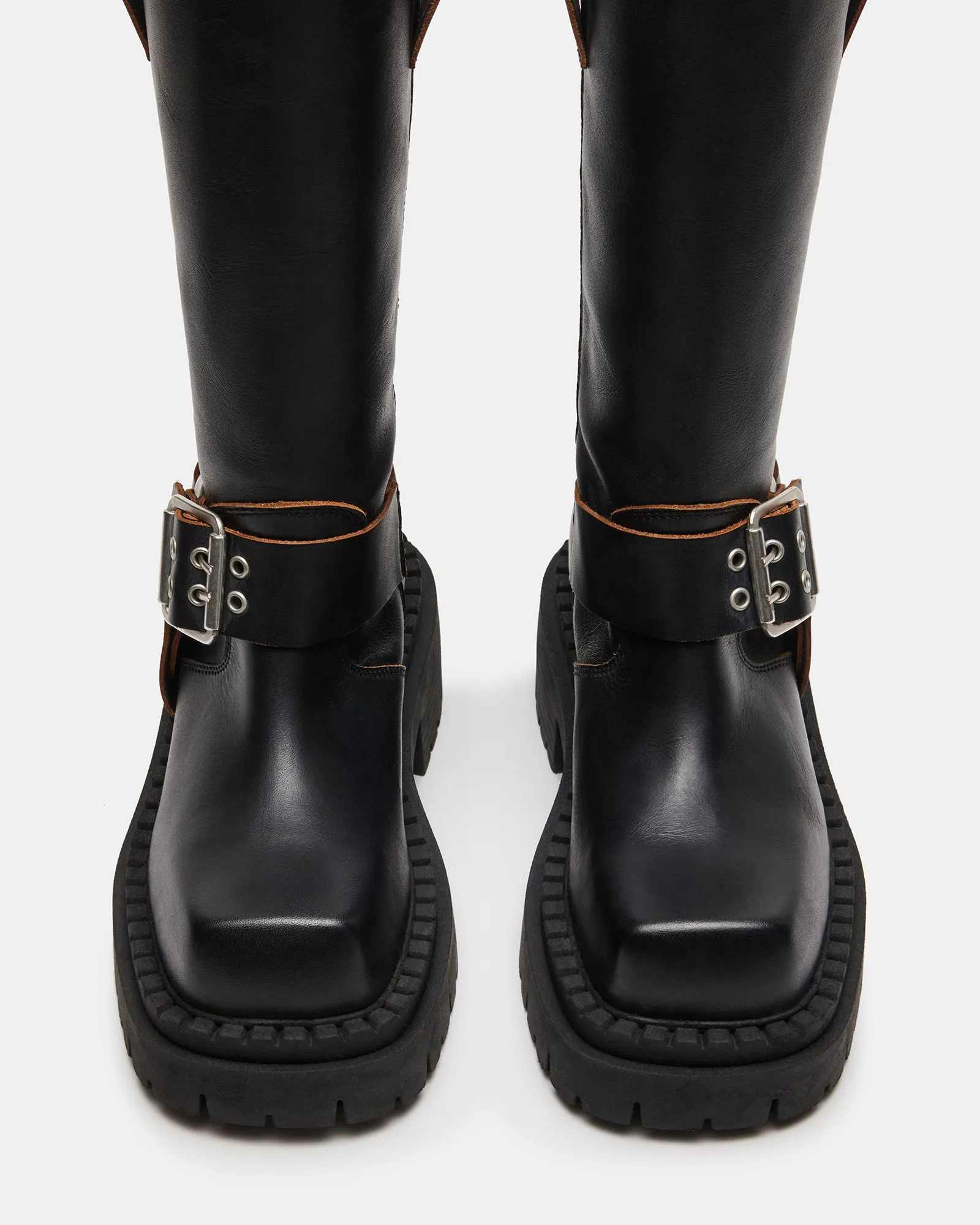ROCKLEIGH BLACK LEATHER sold by Steve Madden product image thumbnail 4