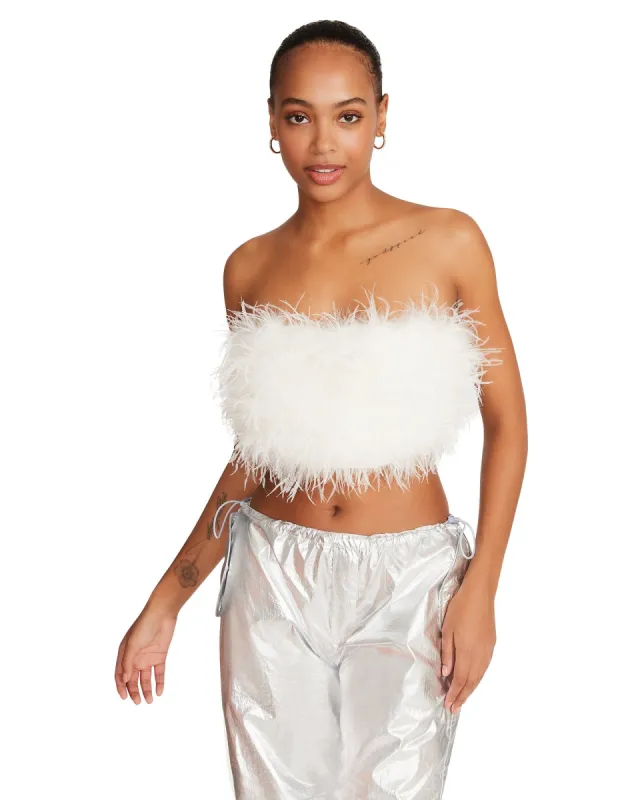 NESSA TOP WHITE sold by Steve Madden