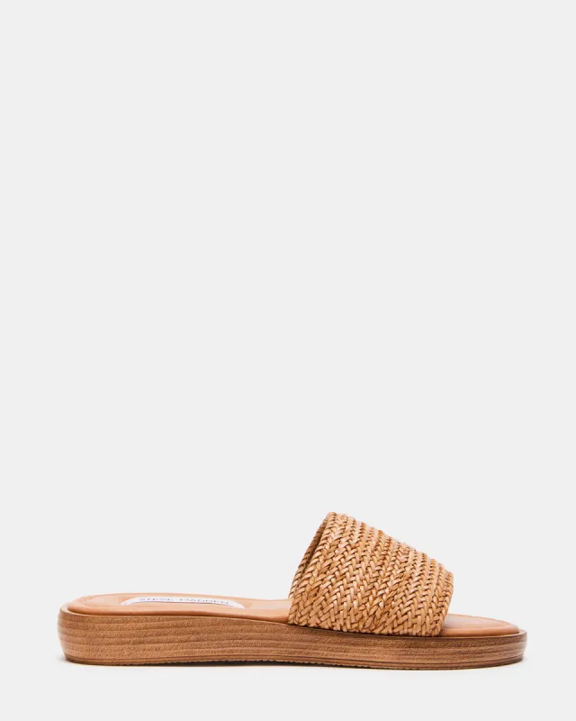 LUNETTA NATURAL RAFFIA sold by Steve Madden