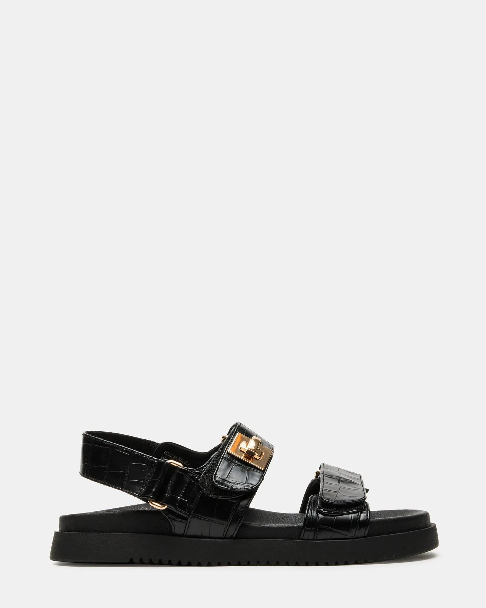 MONA BLACK CROCODILE sold by Steve Madden