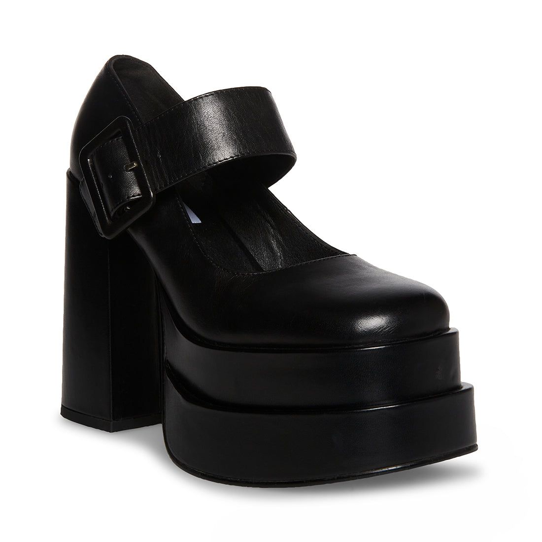 CARLY BLACK LEATHER - SM REBOOTED sold by Steve Madden product image thumbnail 2