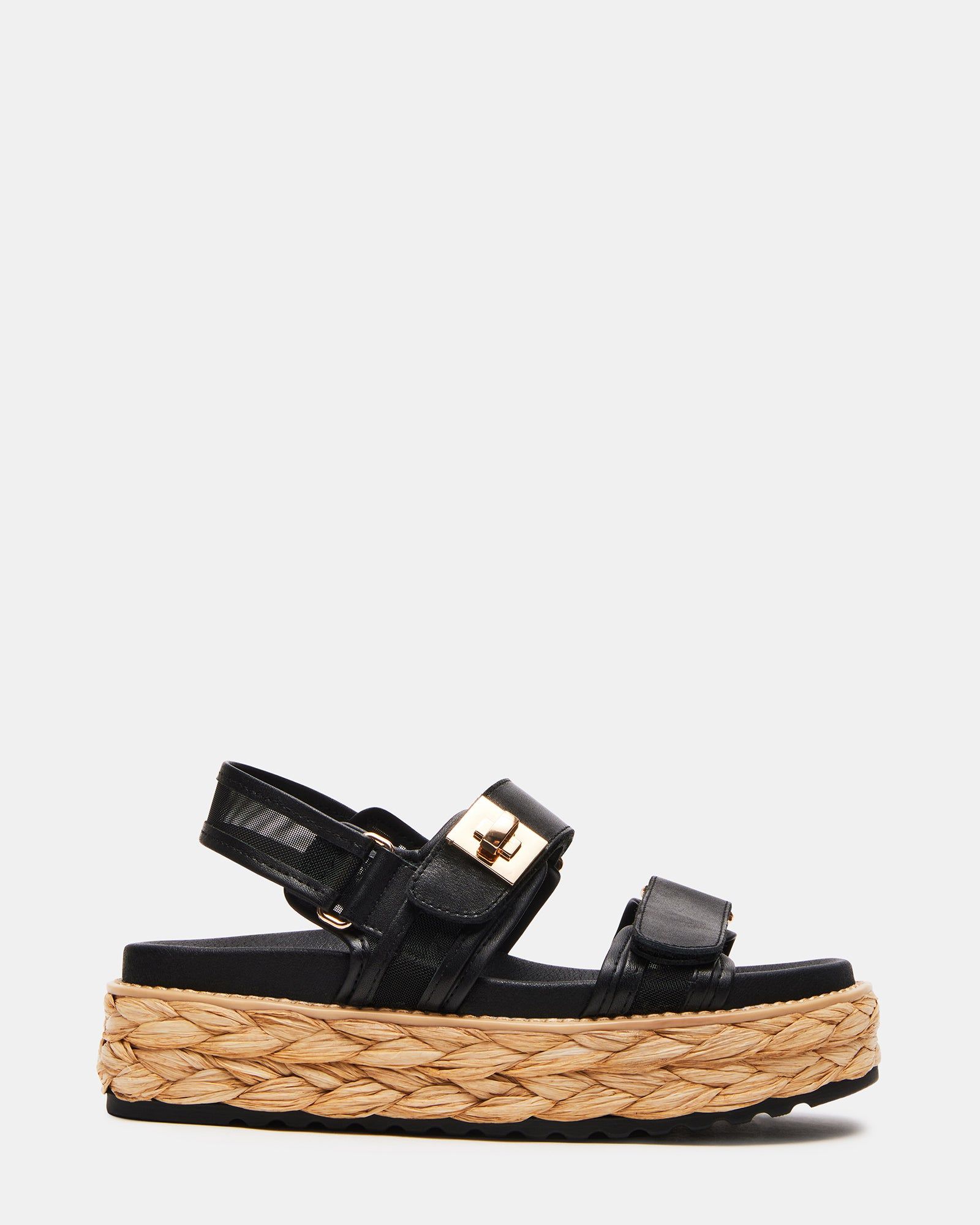 BIGMONA MESH BLACK LEATHER sold by Steve Madden