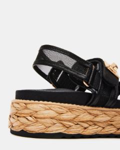 BIGMONA MESH BLACK LEATHER sold by Steve Madden