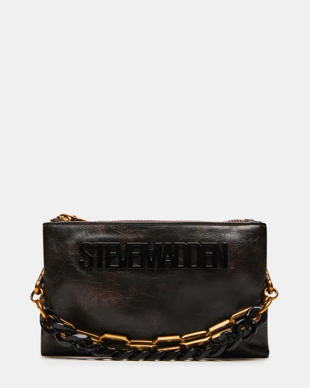 TONNY BAG DARK BROWN sold by Steve Madden