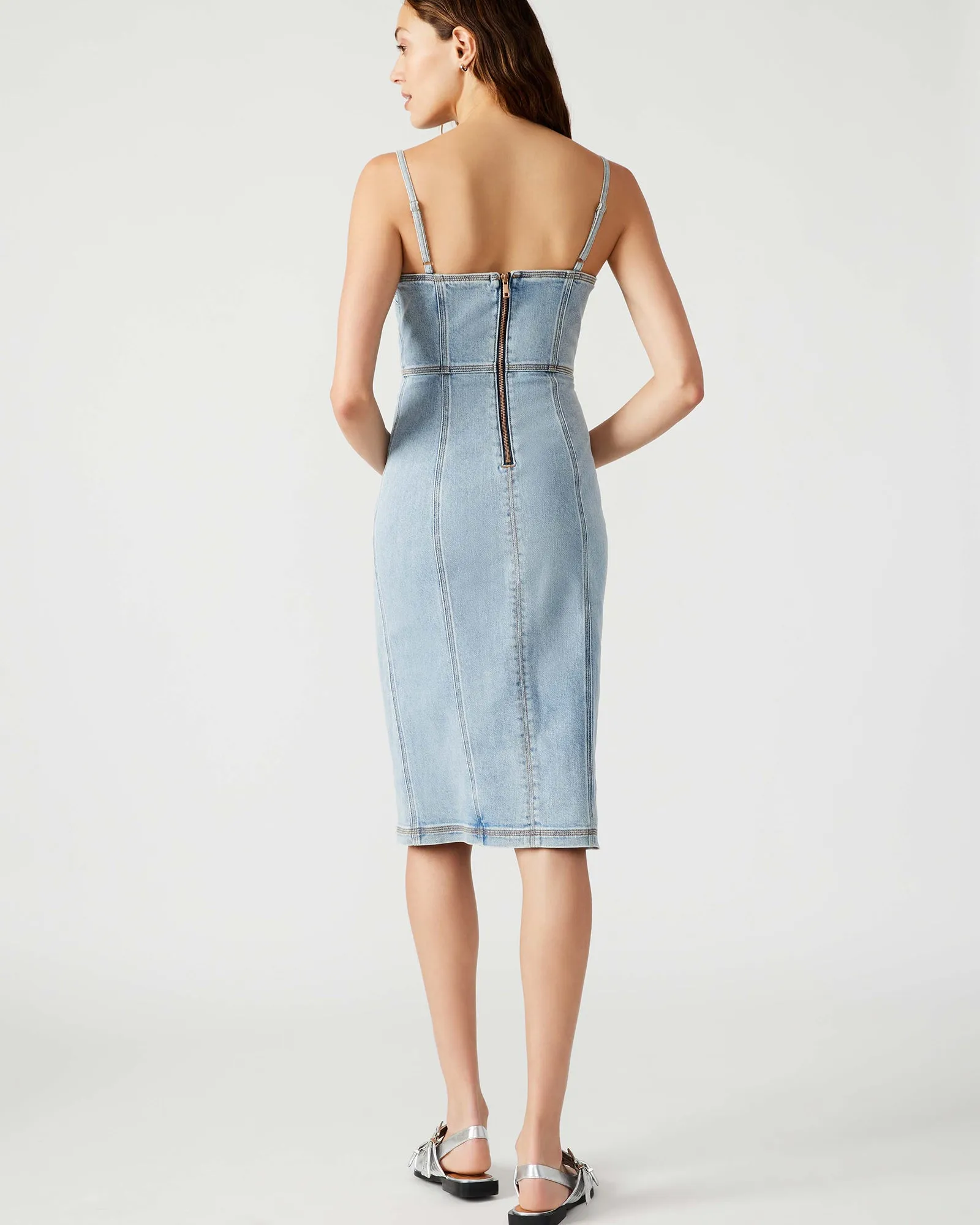 GISELLE DENIM DRESS sold by Steve Madden product image thumbnail 4