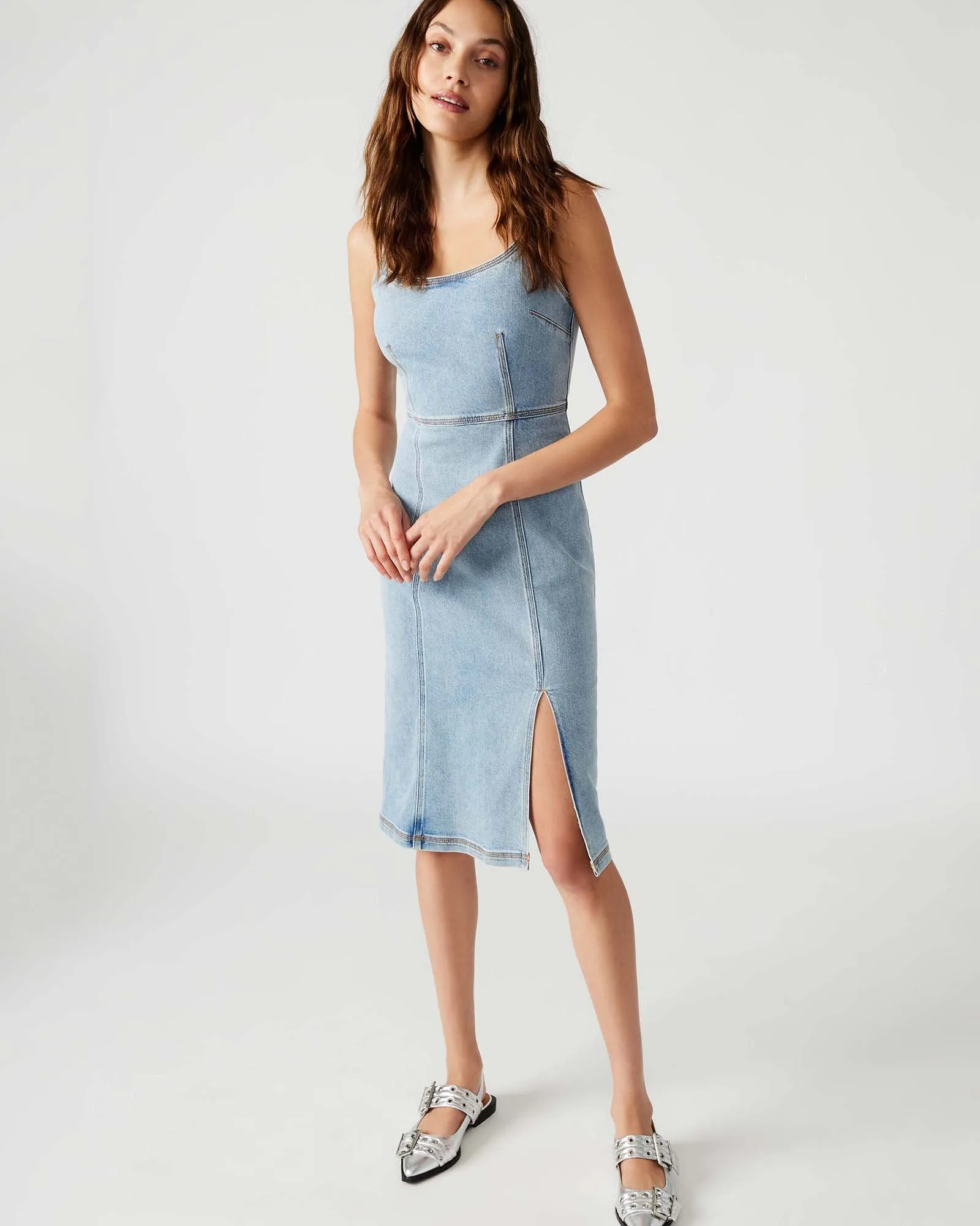 GISELLE DENIM DRESS sold by Steve Madden