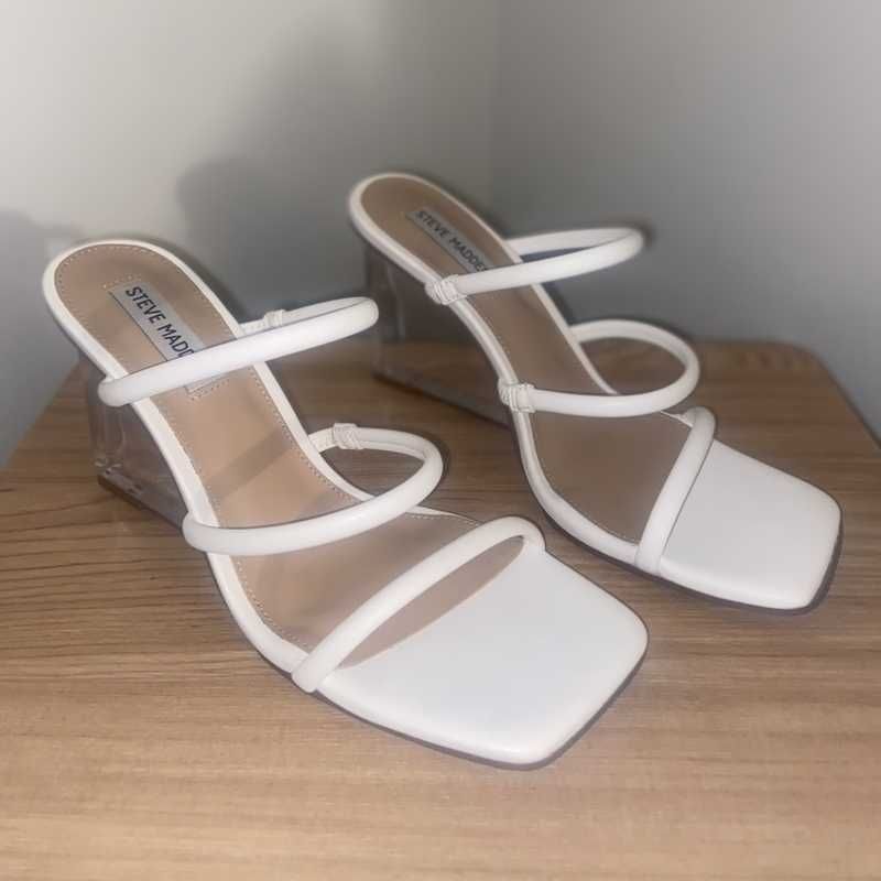 LUNETTE STRAPPY CLEAR WEDGE SANDAL - SM REBOOTED sold by Steve Madden product image thumbnail 2