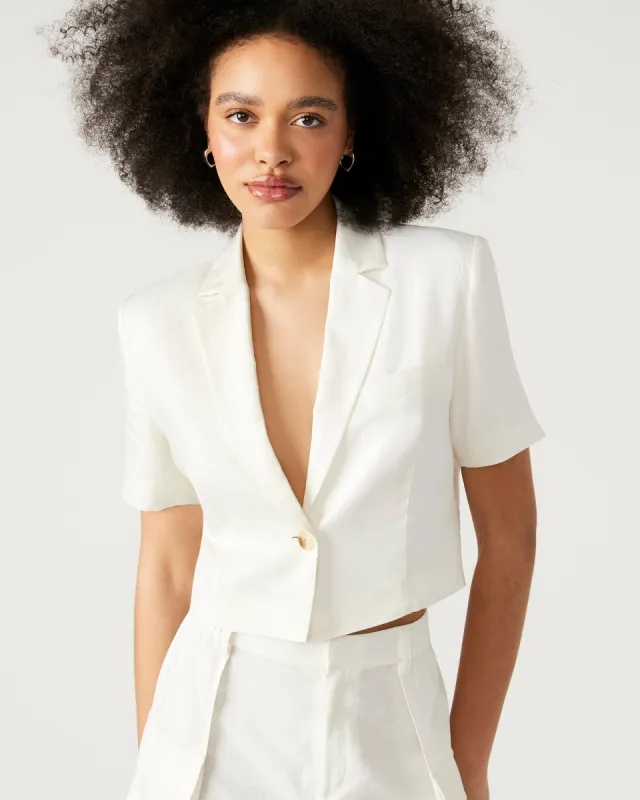 FAYETTE BLAZER WHITE sold by Steve Madden