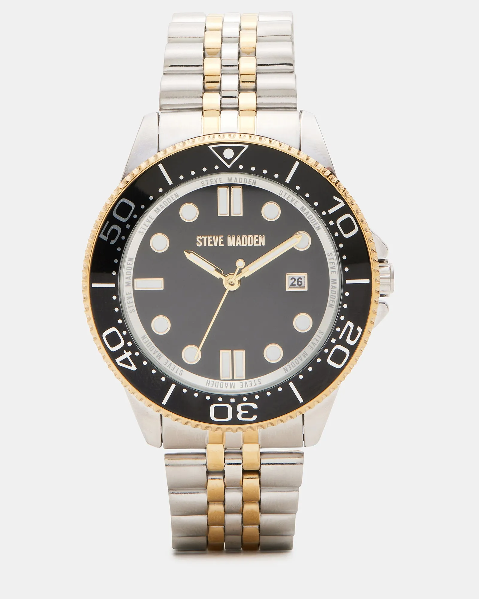 TWO TONE STATEMENT WATCH MULTI sold by Steve Madden