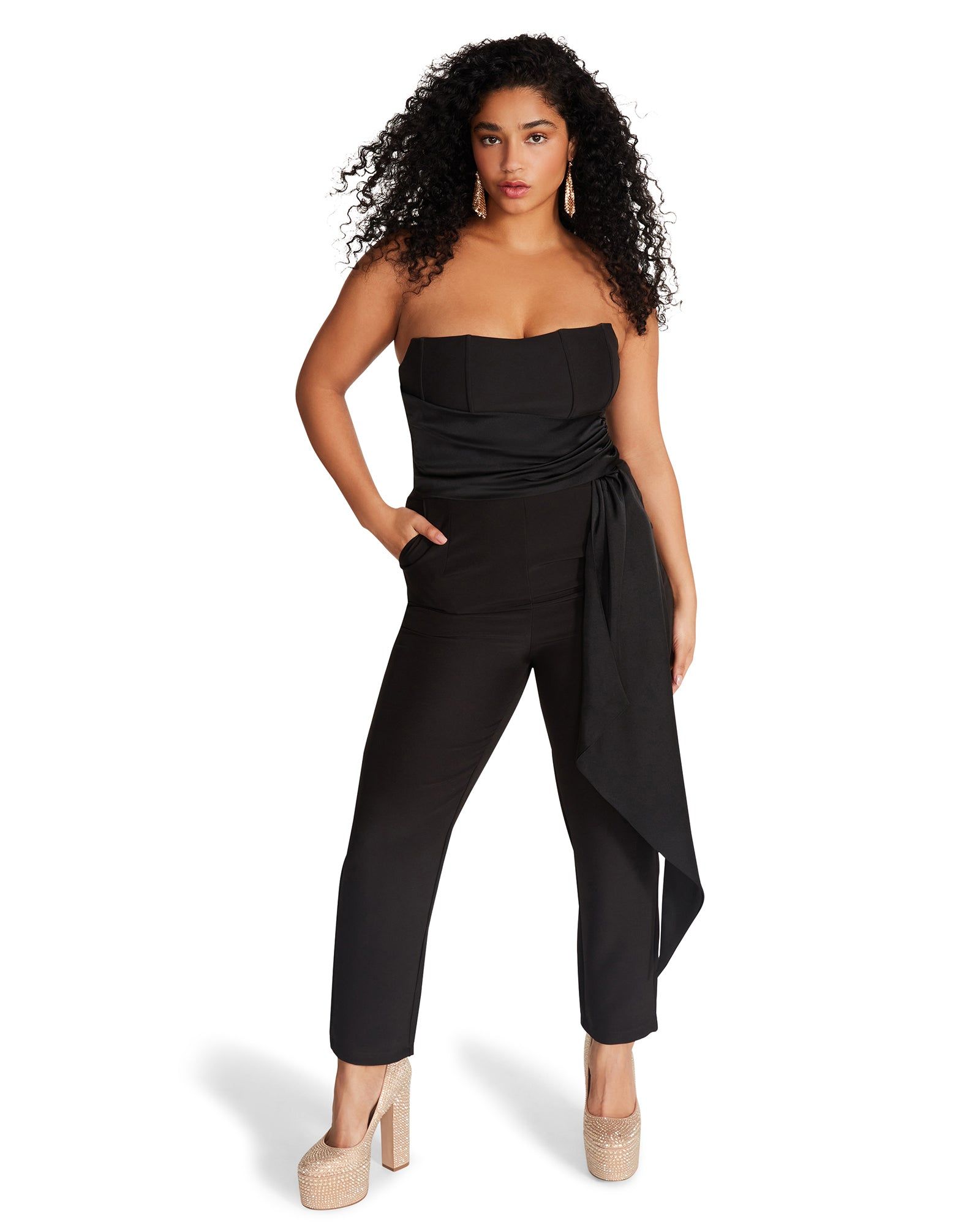 HARLEN JUMPSUIT BLACK sold by Steve Madden product image thumbnail 3