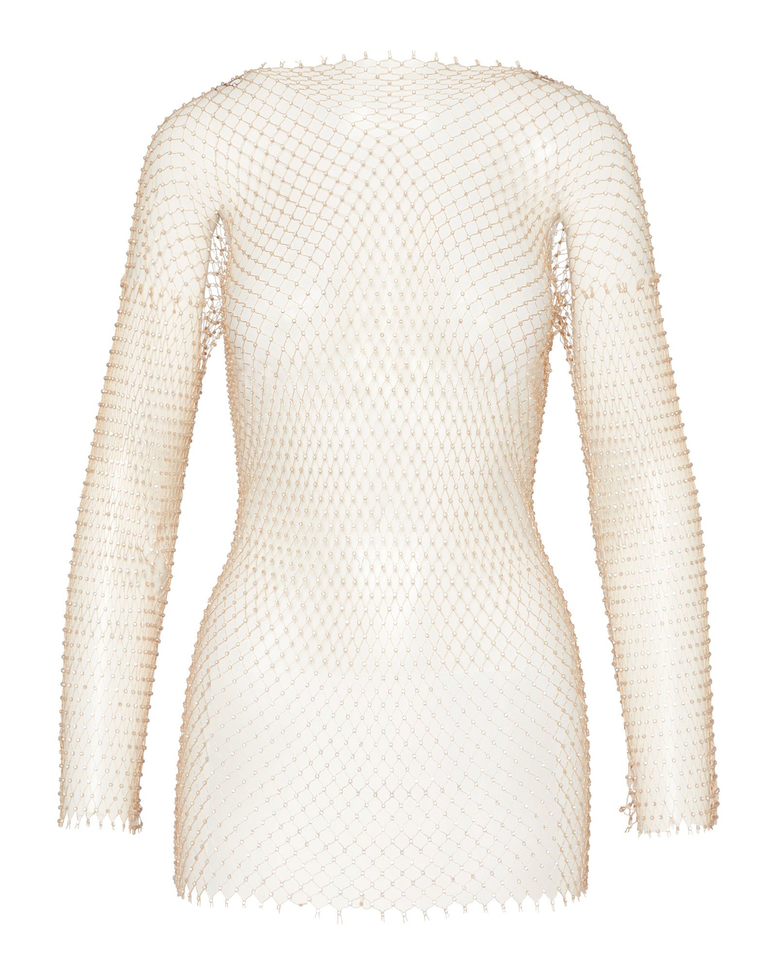 MESH RHINESTONE MINI DRESS TAN sold by Steve Madden product image thumbnail 7