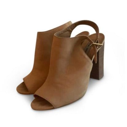 CLAARA HEEL IN TAN - SM REBOOTED sold by Steve Madden