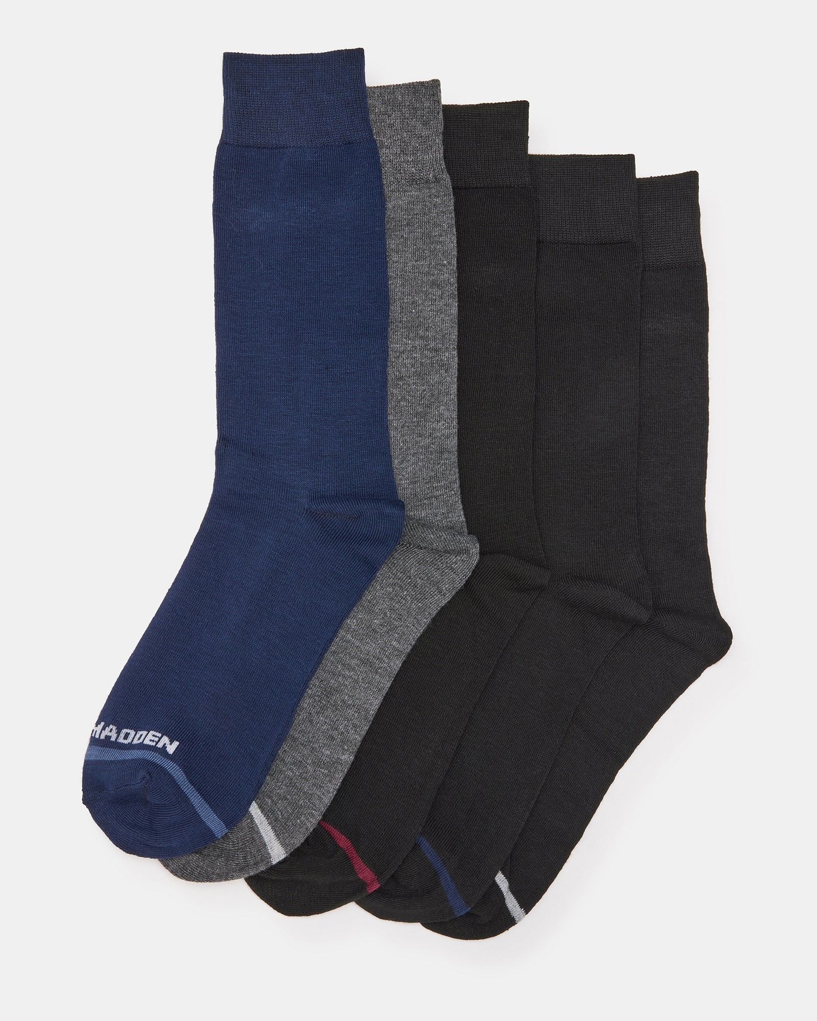 MEN'S SOLID DRESS SOCKS NAVY MULTI sold by Steve Madden