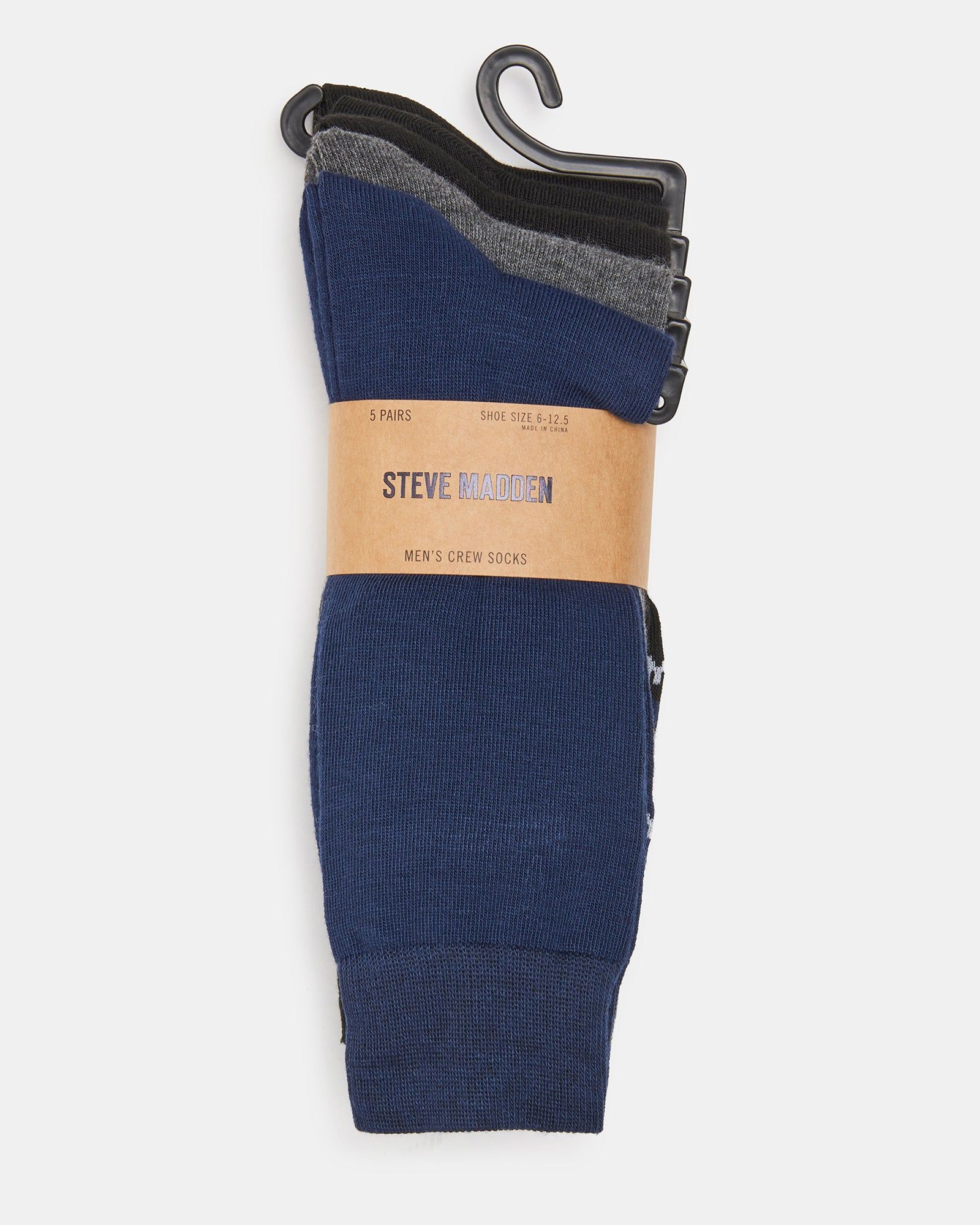 MEN'S SOLID DRESS SOCKS NAVY MULTI sold by Steve Madden product image thumbnail 2