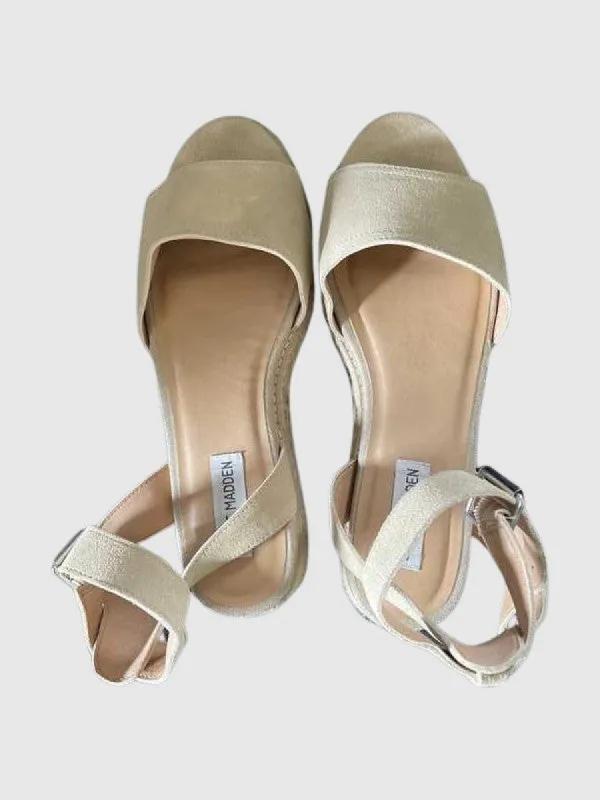 GABI PLATFORM SANDALS IN TAN - SM REBOOTED sold by Steve Madden