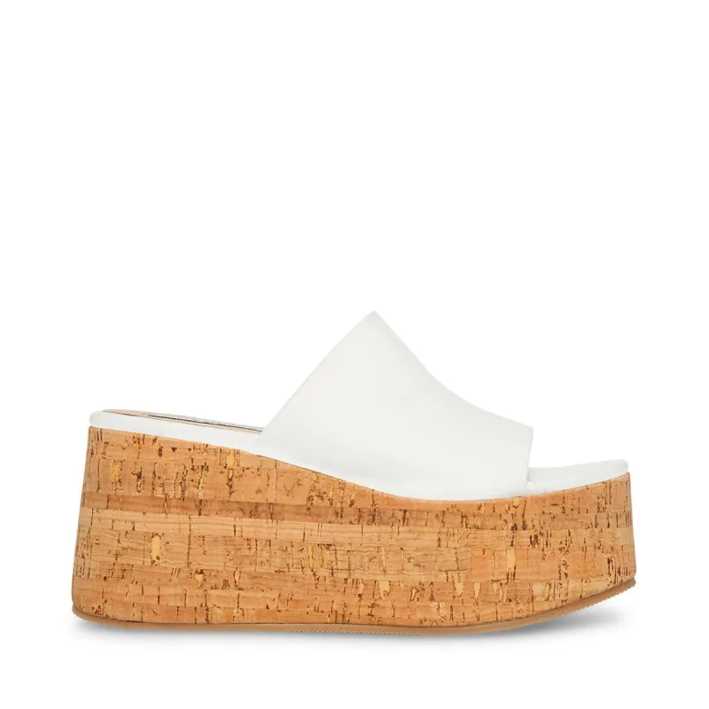 CALYSTA WHITE LEATHER sold by Steve Madden