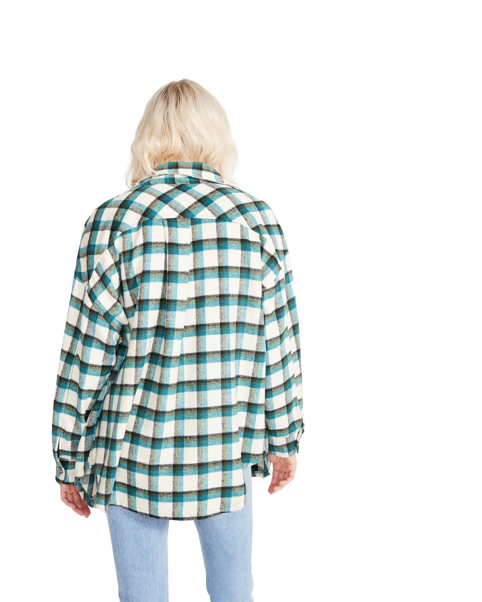 PLAID BUTTON DOWN GREEN sold by Steve Madden product image thumbnail 4