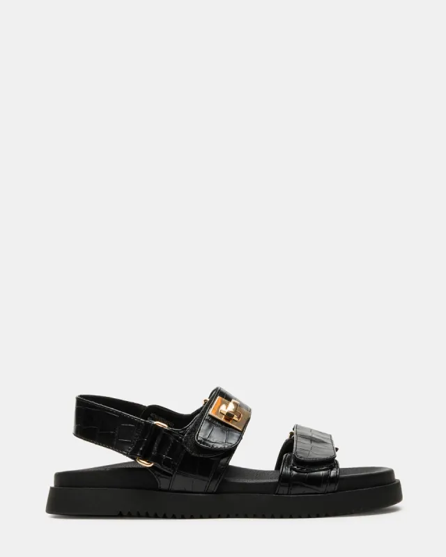 MONA BLACK CROCODILE - SM REBOOTED sold by Steve Madden
