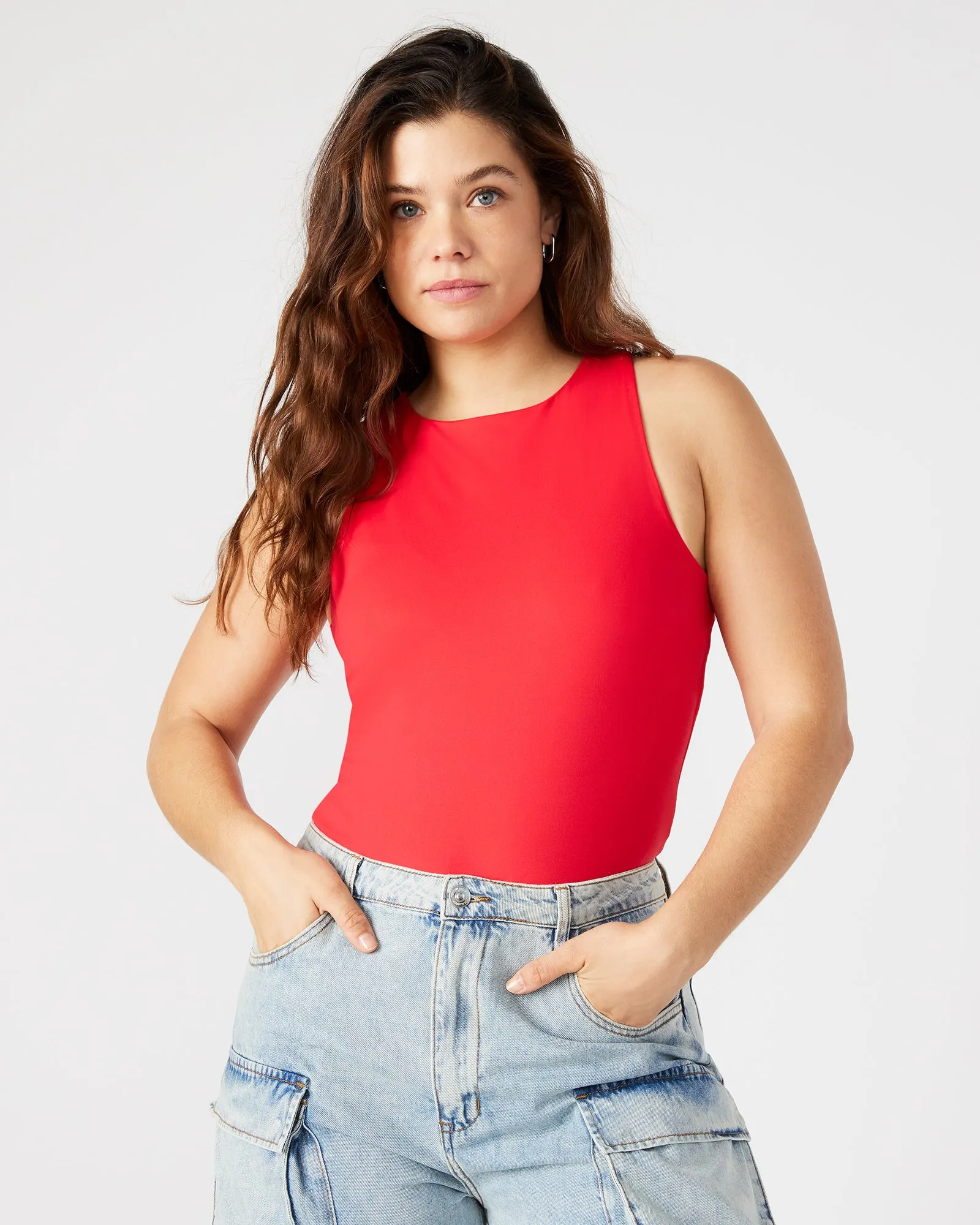 NICO BODYSUIT RED sold by Steve Madden