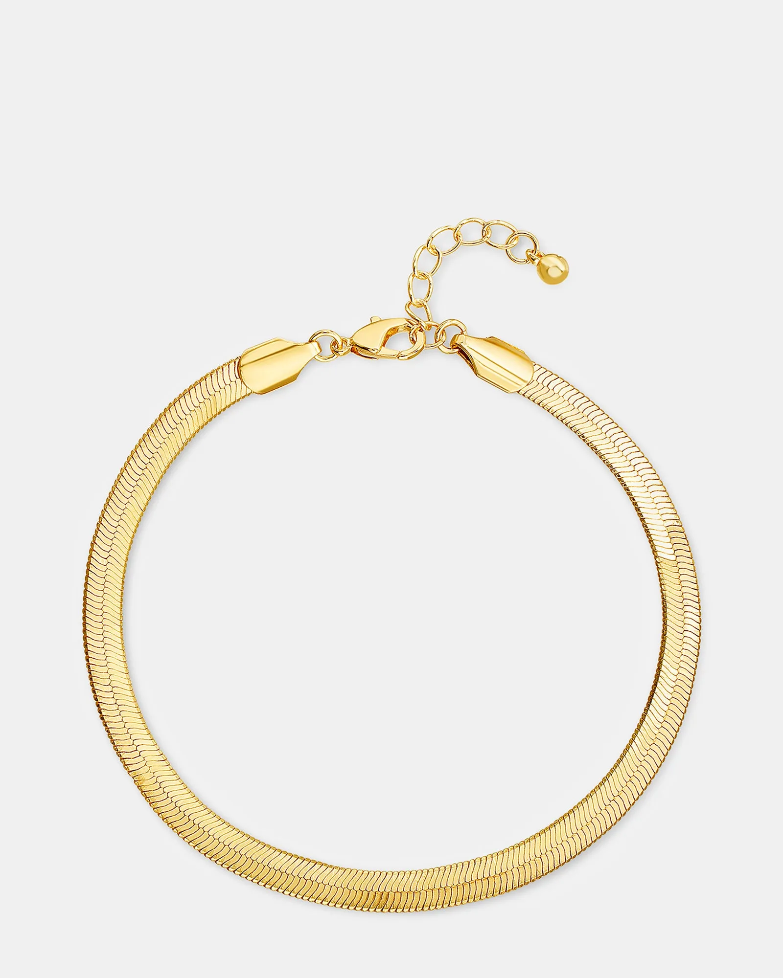 HERRINGBONE ANKLET GOLD sold by Steve Madden