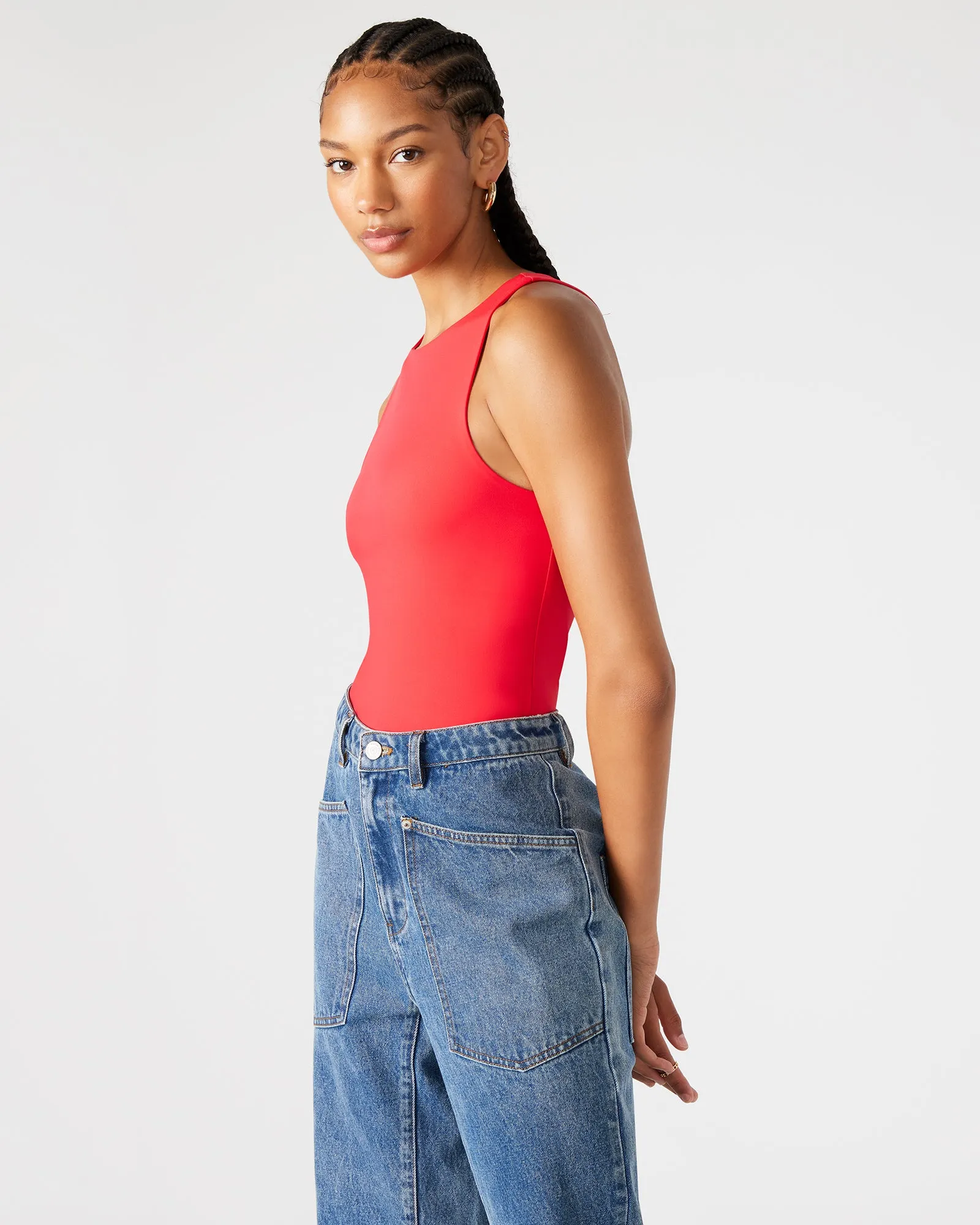 NICO BODYSUIT RED sold by Steve Madden product image thumbnail 3