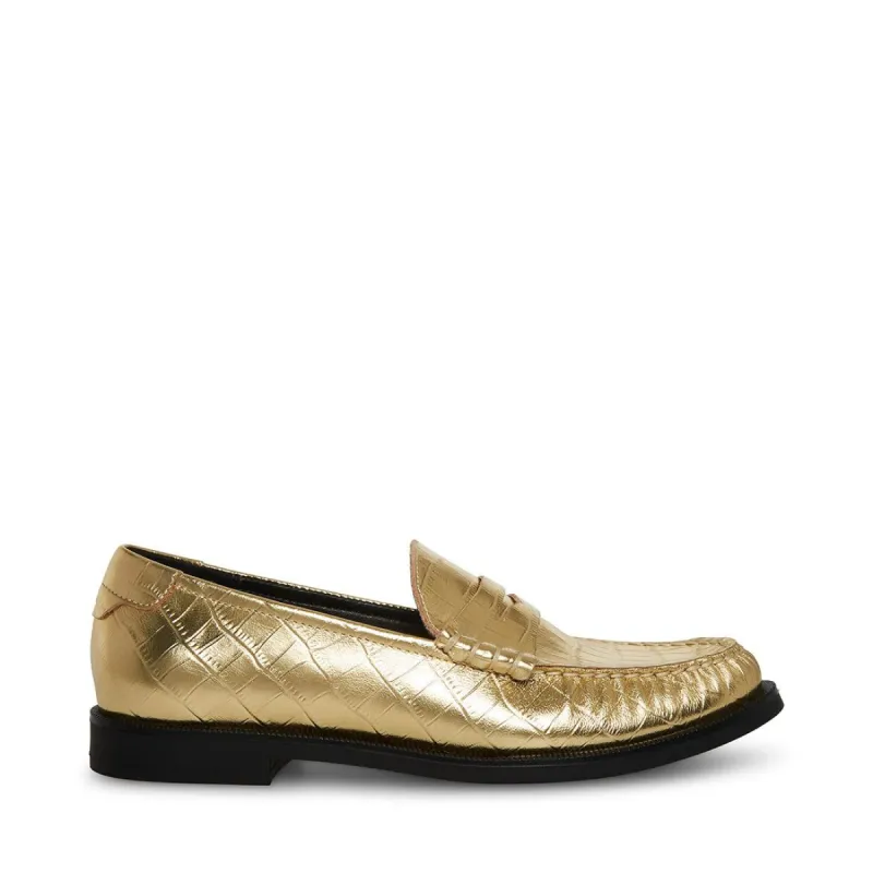 Steve Madden Wallace Green Croc Embossed Leather Loafers WALLACE GREEN CROCODILE | Parallel main image 4