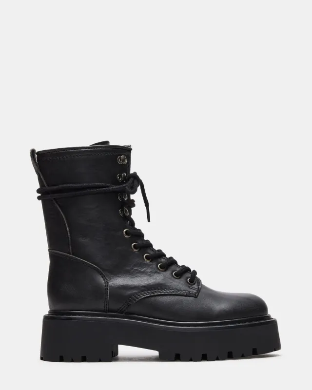 ROWEN BLACK LEATHER - SM REBOOTED sold by Steve Madden