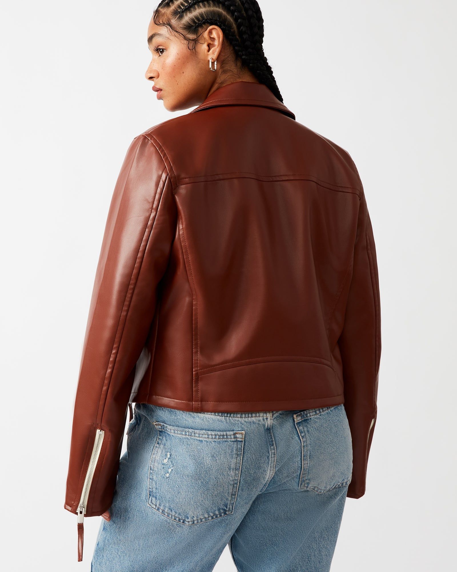 VINKA JACKET COGNAC - SM REBOOTED sold by Steve Madden product image thumbnail 4