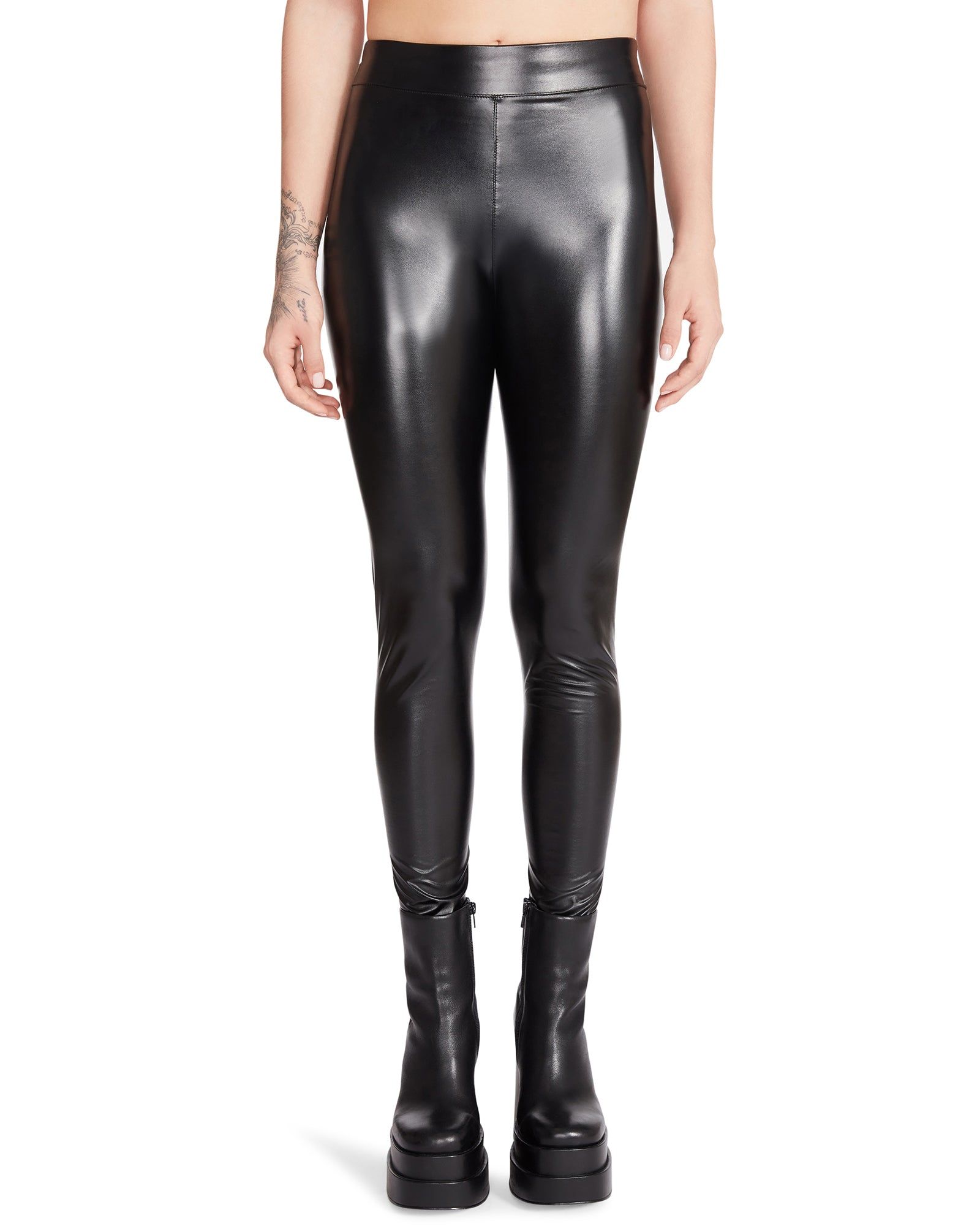 FAUX LEATHER LEGGINGS BLACK sold by Steve Madden product image thumbnail 4