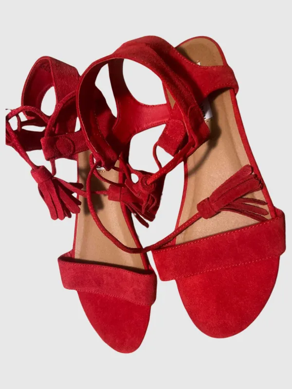 Daryyn red suede sandals - SM REBOOTED sold by Steve Madden