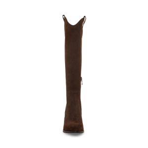VITTORIA BROWN SUEDE sold by Steve Madden