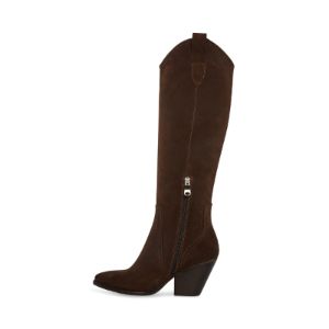 VITTORIA BROWN SUEDE sold by Steve Madden