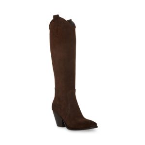 VITTORIA BROWN SUEDE sold by Steve Madden