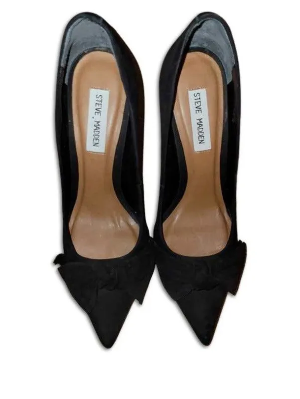BLACK PUMPS WITH BOW - SM REBOOTED sold by Steve Madden