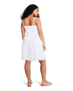 HAPPY TIERS DRESS WHITE sold by Steve Madden