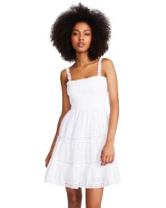 HAPPY TIERS DRESS WHITE sold by Steve Madden