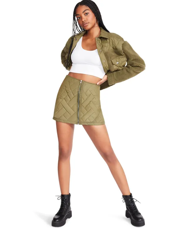 EMERSON SKIRT OLIVE sold by Steve Madden