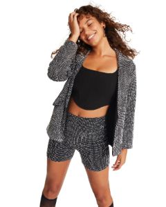 AYA JACKET SILVER sold by Steve Madden