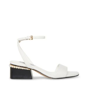 NORA WHITE LEATHER sold by Steve Madden