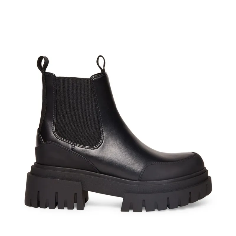 NICKI BLACK LEATHER - SM REBOOTED sold by Steve Madden