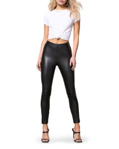 VEGAN LEATHER LEGGINGS BLACK sold by Steve Madden