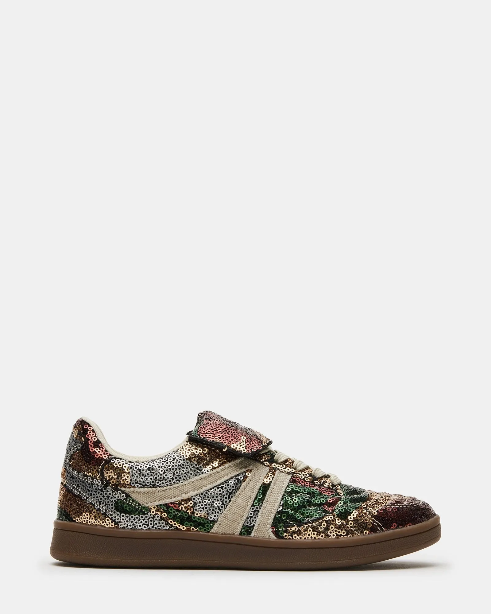 MADRID SEQUIN CAMO MULTI sold by Steve Madden