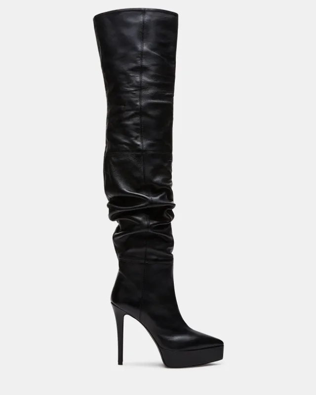 ASHLEY BLACK LEATHER sold by Steve Madden