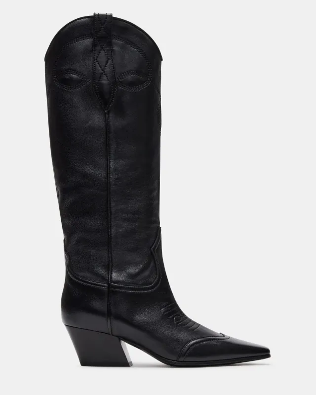 ABILENE BLACK LEATHER sold by Steve Madden