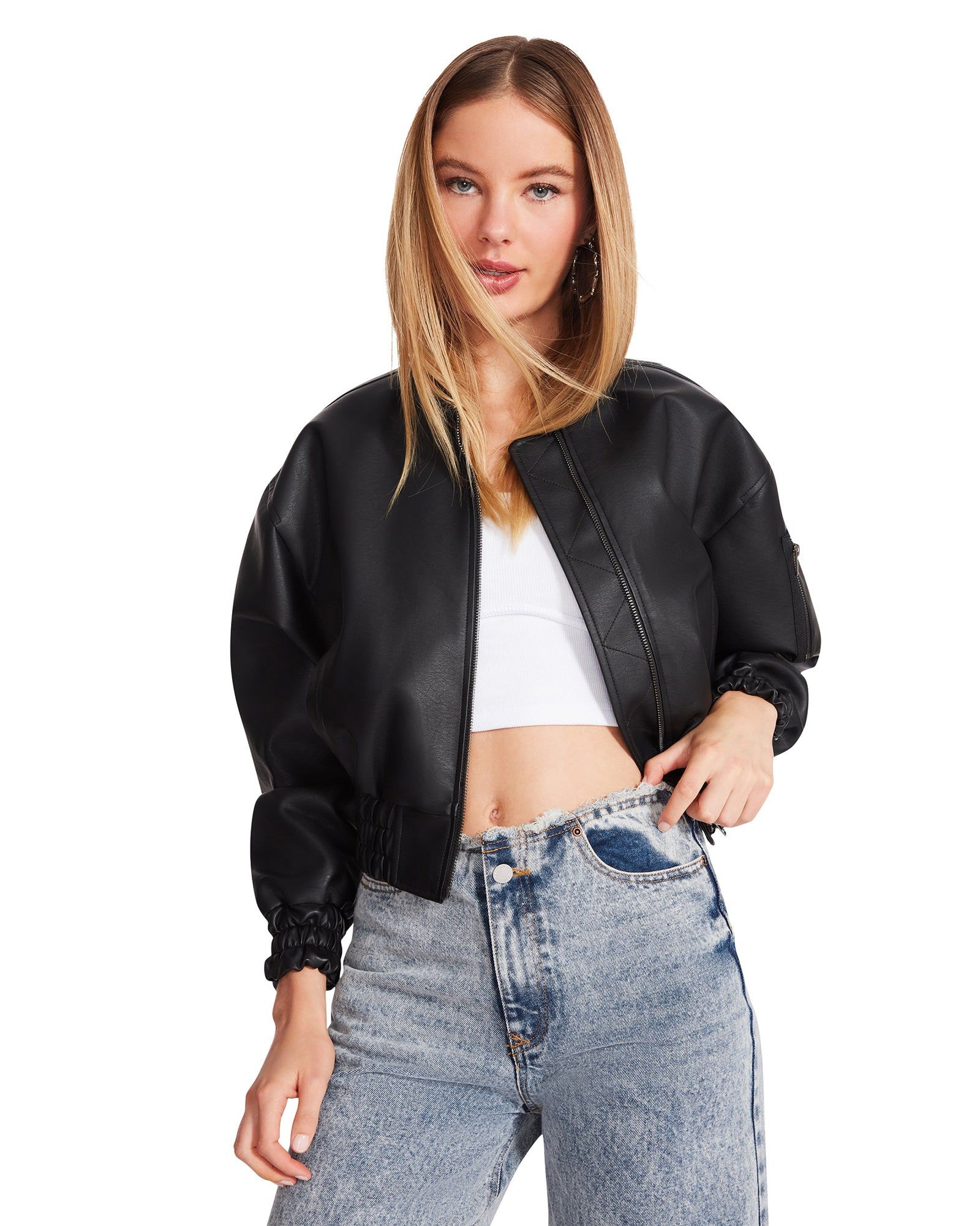 PARKER JACKET BLACK sold by Steve Madden product image thumbnail 4